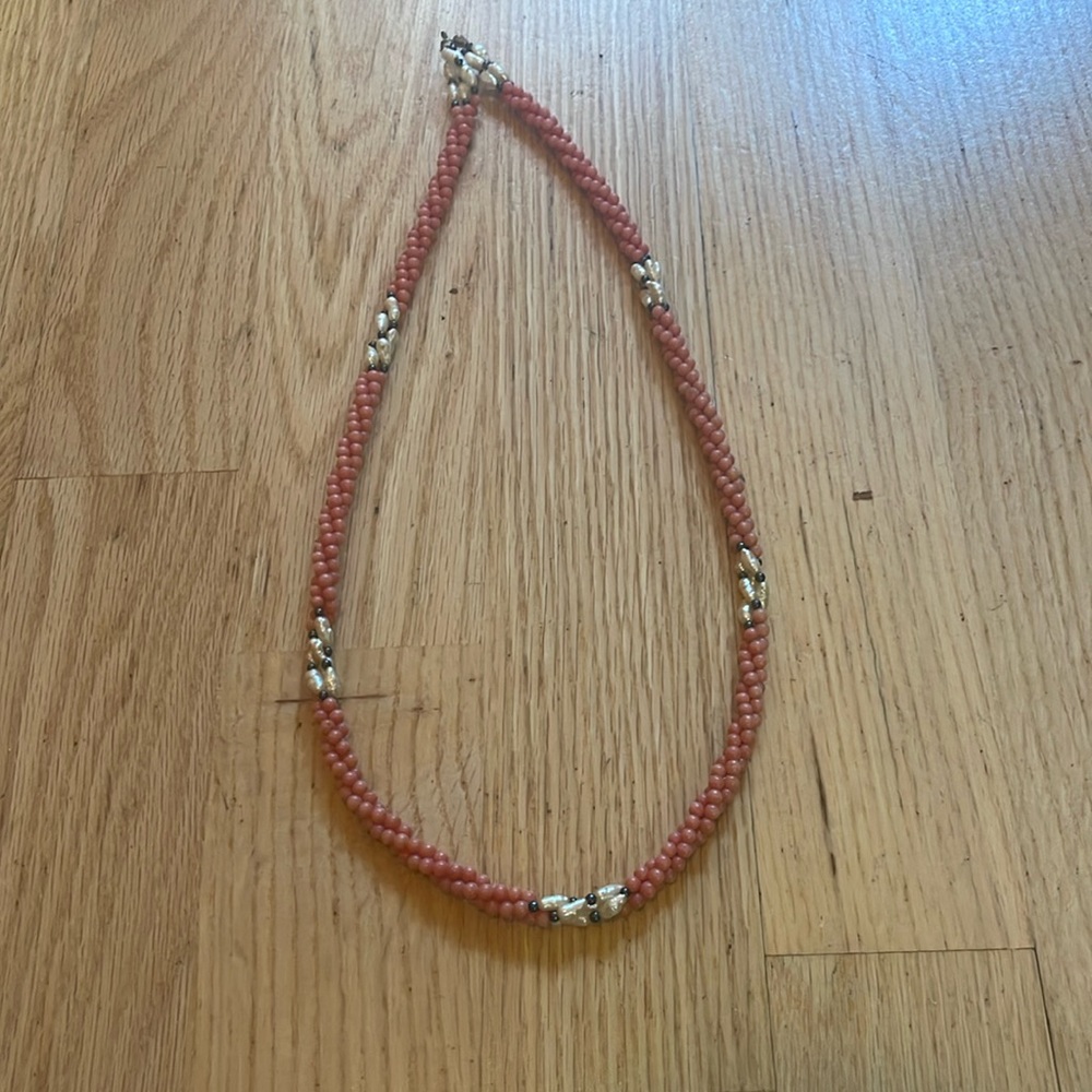 Sundance Pink Beaded Necklace